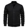 Men's Zip Up Sweatshirt - Casual Full Zip Bomber Sweatshirt Jacket with Pockets