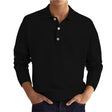 Pullover Polo Sweater | Button-Up | Long Sleeve | Knitted Sweater | Men's Knit Jumper