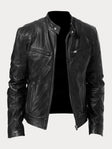 Leather Jacket | Zip-Up | Regular Fit | Biker Jacket | Men's Leather Jacket