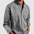 Collared Shirt | Breast Pocket | Long Sleeve | Button-Up Shirt - Men's Shirt