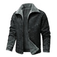 Winter Denim Jacket - Warm - Zip-Up - Fleece Lined Jacket - Men's Jacket