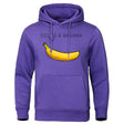 Hoodie - Banana Print - Kangaroo Pocket - Pullover Hoodie - Men's Hoodies