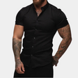 Short Sleeve Shirt - Collared - Summer - Button-Up Shirt - Men's Shirt