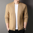 Men's Cardigan - Open Front - Pockets - Knitted Cardigan - Men's Clothing
