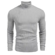 Roll Neck Jumper - Men's Slim Fit Knitted Turtleneck Sweater