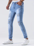 Zayden Ripped Jeans | Trendy Slim Fit Jeans for Men