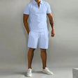 Shorts and T-Shirt Set | Polo | Short Sleeve | Two-Piece Set | Men's Summer Set