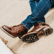 Leather Boots - Lace-Up - Ankle - Combat Boots - Men's Boots