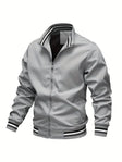 Bomber Jacket - Men's Windproof Lightweight Zip-Up Jacket