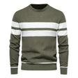 Men's Jumper - Round Neck - Striped - Knitted Sweater - Men's Clothing