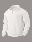 Quarter Zip Sweatshirt | Collared | Regular zip | Mens Half Zip Pullover | Men's Clothing