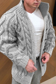 Chunky Cardigan | Warm | Cable Knit | Knitted Cardigan | Men's Cardigan