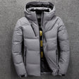 Puffer Jacket - Men's Warm Hooded Padded Down Jacket for Winter