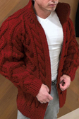 Chunky Cardigan | Warm | Cable Knit | Knitted Cardigan | Men's Cardigan