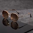 Men's Sunglasses - Polarized Retro Tinted Sunglasses