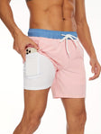 Swim Shorts - Men's Drawstring Quick Dry 2-in-1 Board Shorts
