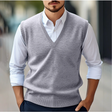 Sweater Vest - V-neck - Sleeveless - Knitted Vest - Men's Vest