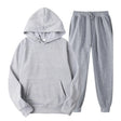 Hoodie Jogger Set - Drawstring - Two-Piece - Sweatsuit - Men's Clothing