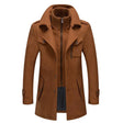 Men's Jacket - Zip-Up - Single Breasted - Woolen Coat - Winter Jacket