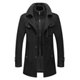 Men's Jacket - Zip-Up - Single Breasted - Woolen Coat - Winter Jacket