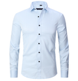Dress Shirt - Long Sleeve - Stretchy - Non Iron Shirt - Men's Shirt