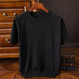 Cashmere Tee | Knitted | Short Sleeve | Knitted T-Shirt | Men's Clothing