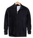 Quarter Zip Jumper - Cable Knit - Half Zip - Knitted Sweater - Men's Quarter Zip Sweaters