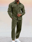 Two-Piece Set | Button-Up | Joggers | Co-Ord Set | Men's Clothing