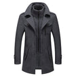 Wool Jacket | Double Layer | Single Breasted | Winter Trench Coat | Men's Winter Jacket