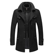 Wool Jacket | Double Layer | Single Breasted | Winter Trench Coat | Men's Winter Jacket