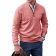Quarter Zip Jumper - Half Zip - Knitted - Polo Sweater - Men's Knitwear