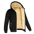 Fur Lined Hoodie - Warm - Zip-Up - Winter Hoodie - Men's Hoodie Jacket