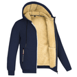 Fur Lined Hoodie - Warm - Zip-Up - Winter Hoodie - Men's Hoodie Jacket