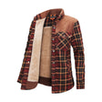 Fleece Lined Jacket | Plaid | Button-Up | Checkered Jacket | Men's Overshirt