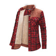 Fleece Lined Jacket | Plaid | Button-Up | Checkered Jacket | Men's Overshirt