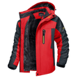 Men's Softshell Jacket - Fleece Lined - Hooded - Windbreaker Jacket - Weatherproof Jackets