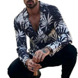 Long Sleeve Shirt - Printed - Button-Up - Hawaiian Shirt - Men's Shirt