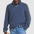 Quarter Zip Jumper | Knitted | Loose Fit | Half Zip Pullover | Men's Quarter Zip Sweaters