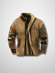Fleece Jacket - Men's Warm Zip-Up Sherpa Lined Jacket for Winter