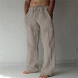 Linen Trousers - Loose Fit - Drawstring - Summer Pants - Men's Linen Pants