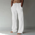 Linen Trousers - Loose Fit - Drawstring - Summer Pants - Men's Linen Pants