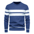 Men's Jumper - Round Neck - Striped - Knitted Sweater - Men's Clothing