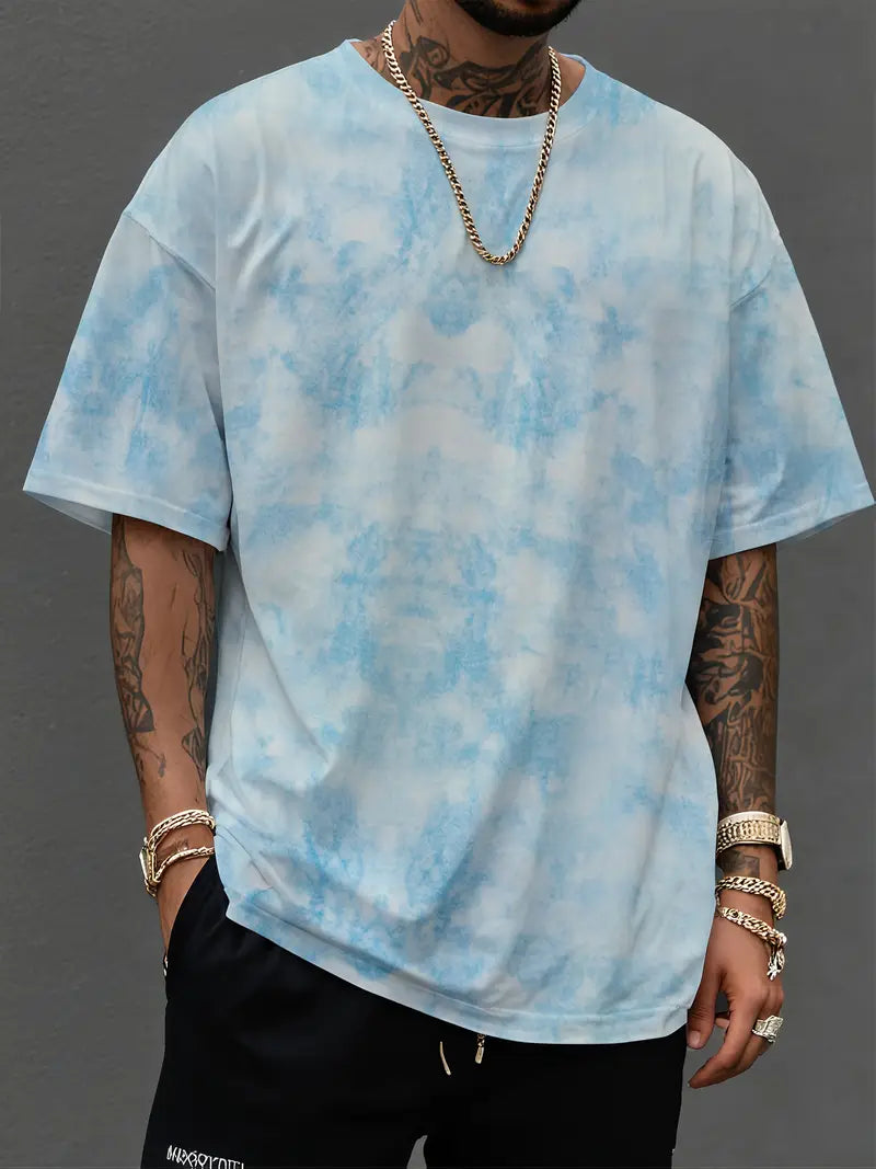 Oversized T-Shirt | Round Next | Relaxed Fit | Tie and Dye Shirt | Men's T-Shirt