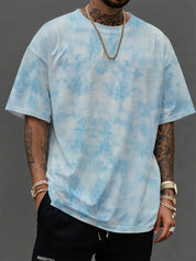 Oversized T-Shirt | Round Next | Relaxed Fit | Tie and Dye Shirt | Men's T-Shirt