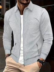 Men's Zip Up Sweatshirt - Full Zip - Pockets - Zip Up Sweater - Men's Jacket