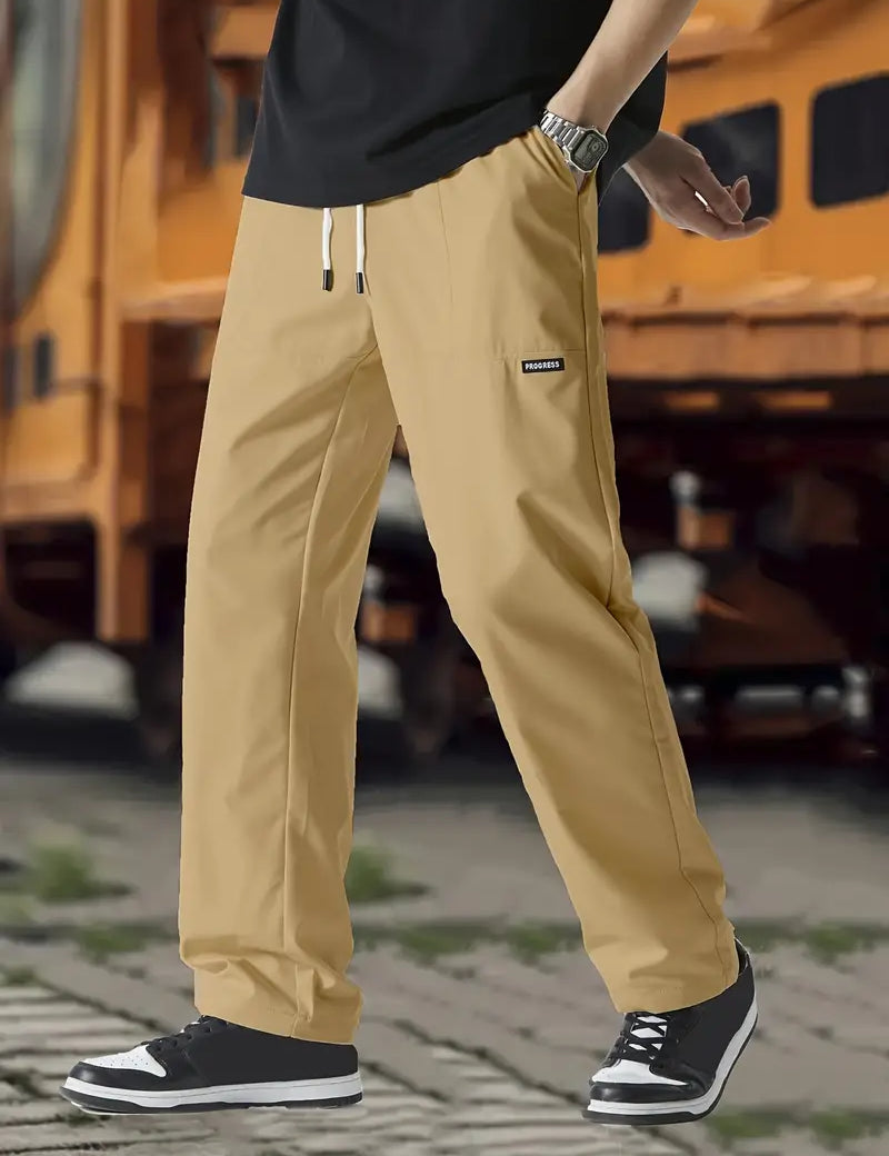 Track Pants | Drawstring | Leisure | Straight Leg Pants | Men's Trousers