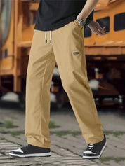 Track Pants | Drawstring | Leisure | Straight Leg Pants | Men's Trousers
