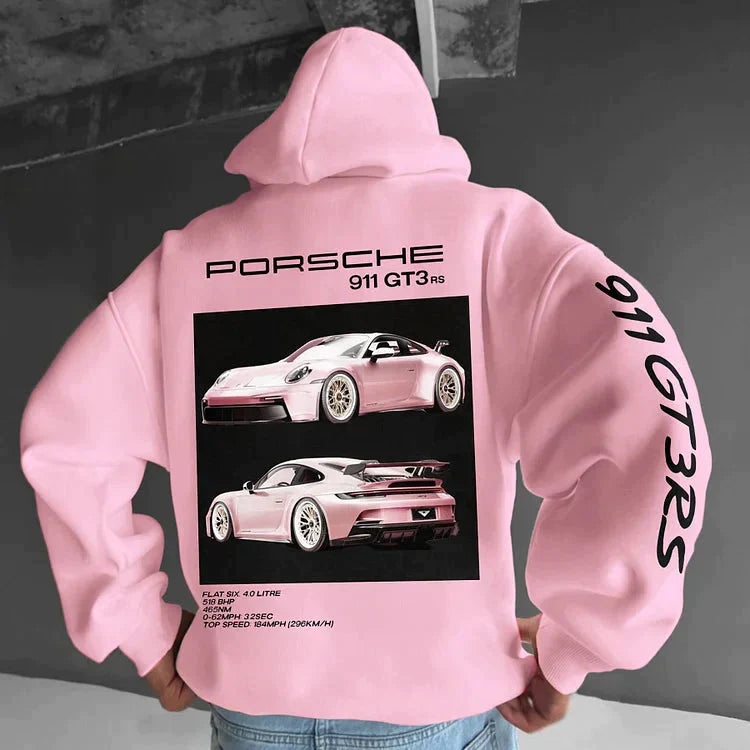 Hoodie | Car Print | Warm | Oversized Hoodie | Men's Clothing