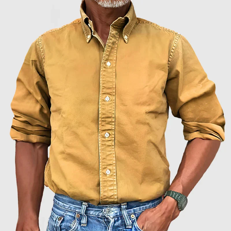 Long Sleeve Shirt - Casual - Collared - Button-Up Shirt - Men's Shirts