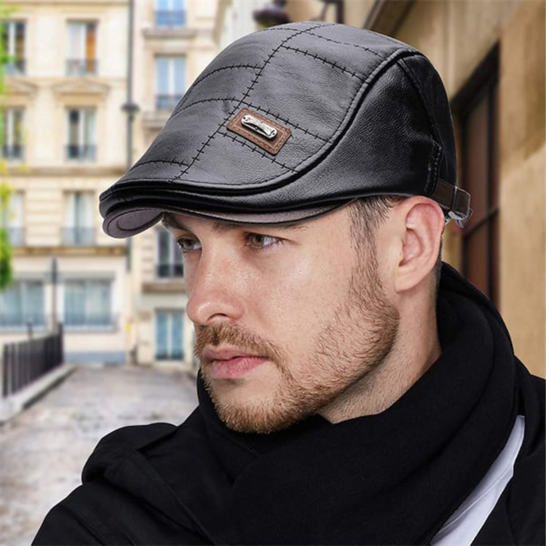 Beret - Leather - Paddy Cap - Flat Cap - Men's Hats